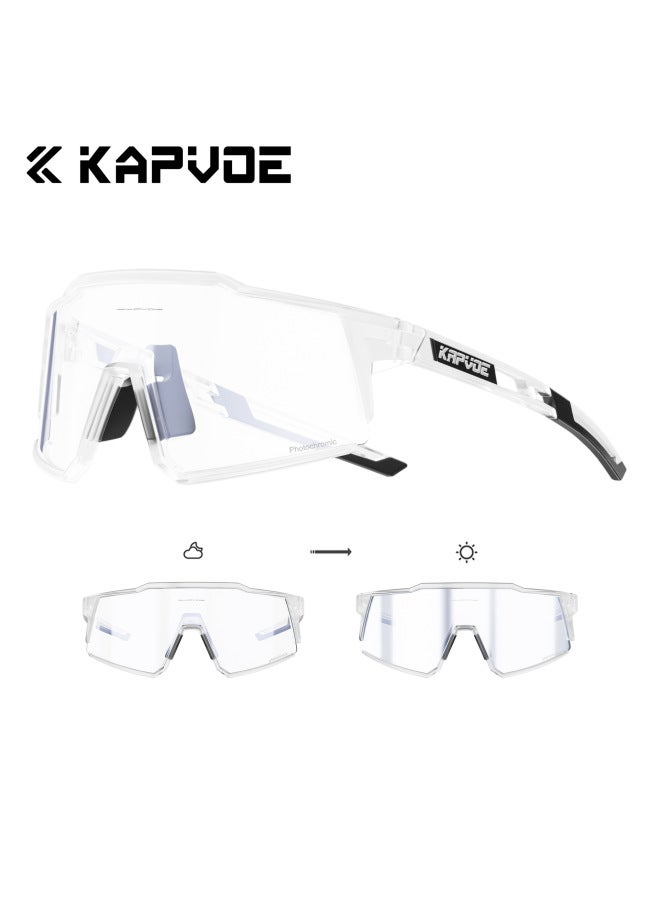 Riding Glasses Photochromic Coated Mountain Road Bike Outdoor Men's And Women's Sunglasses Goggles
