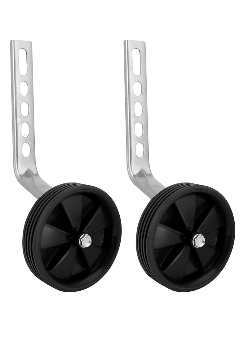 Mmmon Adjustable Training Wheels for 12 14 16 18 20 Inch Kids Bike Universal Kids Bicycle Stabilizer Support Rear Wheel(Black)  - Image 4