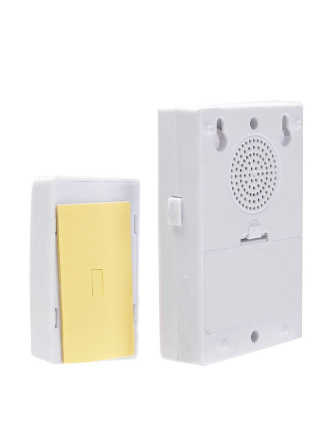 LAWAZIM Wireless Doorbell - Battery Operated Doorbell Kit with 1 Transmitter, 1 Receiver, Battery, Adjustable Volume and Chime - Ideal for Home, Office, Apartment, Shop, and Classroom Use - White III - Image 3