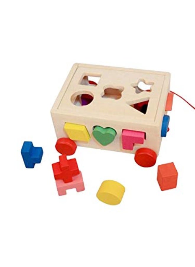 other AM ANNA Kid's Wooden Building Blocks Eductional Toys,red - Image 4
