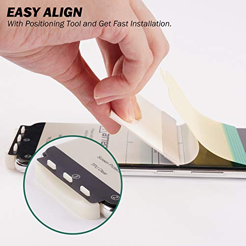 EGV for 2pcs Flexible TPU Screen Protector, 3pcs Tempered Glass Camera Lens Protector for Samsung Galaxy S20 Ultra 6.9-inch,Positioning Tool, Support Fingerprint, Bubble Free - Image 5