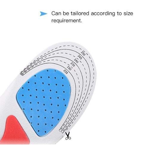 VINSU Shoe Insoles Comfortable Insoles Supports Heel & Arch Absorbs Foot Sweat & Moisture Ultra Soft Cushioned Lightweight Durable Washable Pads for Men & Women (Silicone Gel Insole) - Image 4
