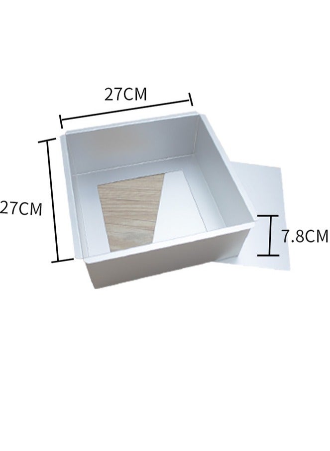 HOMESTAR Square Pan for Brownie Cake Size 10 Inches with Removable Bottom  - Image 4