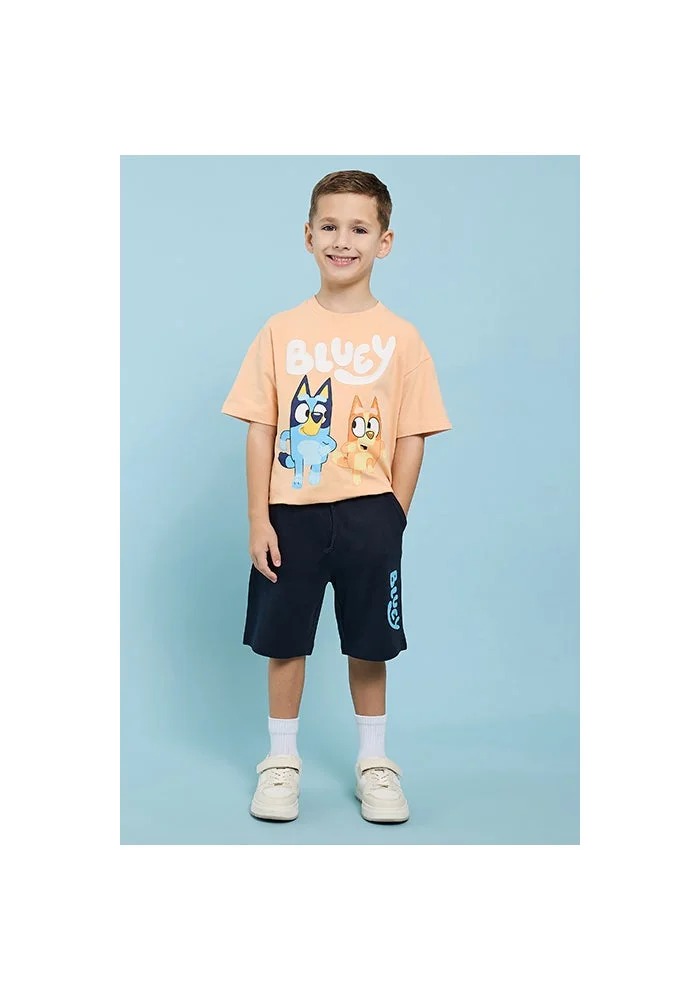 أر أند بي Bluey Print Shorts with Drawstring Waist