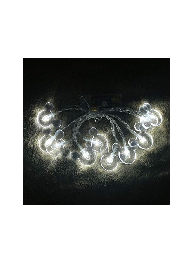 1.65m 10LEDs Decorative Cartoon Animal Mouse Night Mood Light Romantic Lamp for Home Indoor Bedroom Party Festival Décor(White) - Image 3