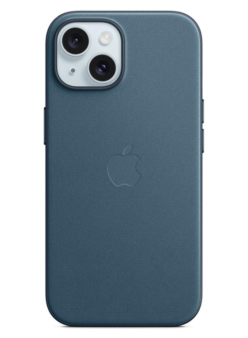 Apple iPhone 15 FineWoven Case with MagSafe - Pacific Blue - Image 1