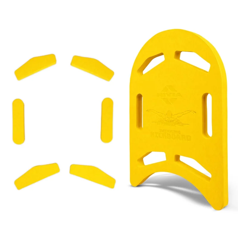 نيفيا Nivia KickBoard for Swimming - Yellow Float Pad for Adults and Kids, Ideal for Beginners Training