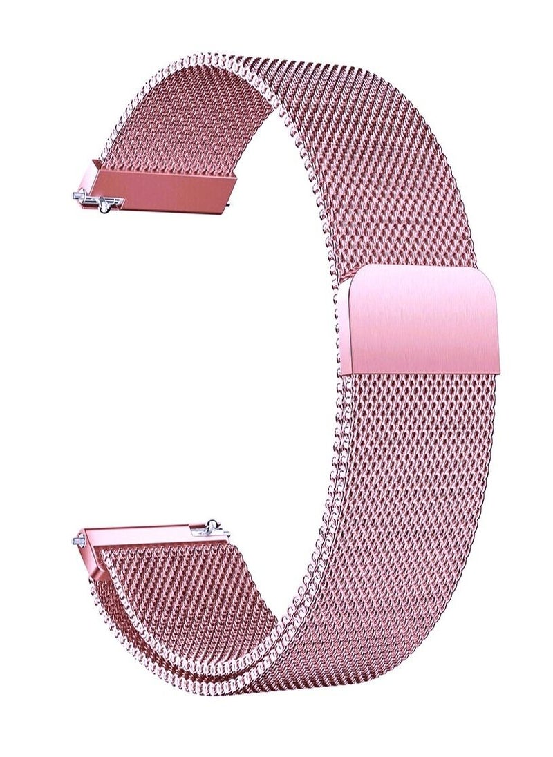 CATANES - Samsung Galaxy Watch 5 / Galaxy Watch 5 Pro Band Milanese Stainless Steel Strap 20mm Compatible with Galaxy Watch5 (44mm/40mm) Galaxy Watch5 Pro (45mm) Rose Pink - Image 1