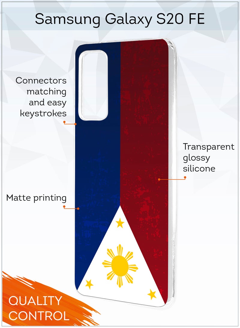 MOBILIUS for Galaxy S20 FE Case, Shockproof Protective Phone Case Cover for Galaxy S20 FE, with Flag of the Philippines Pattern - Image 2