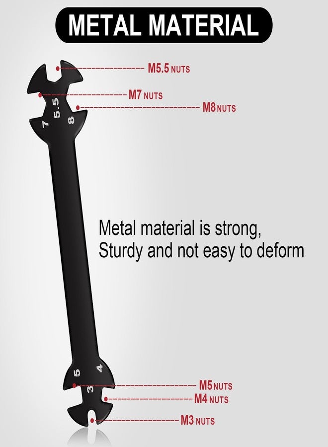 DULIWO 12 Pcs RC Car Tool Kit Screwdriver Set (Hex, Phillips, Flathead) with Pliers, Socket Wrenches, and Hobby Tools, Repair Tool for 1/18 1/24 RC Mini-Crawler SCX24, FCX24, TRX4M, UTB18, AX24(Red) - Image 5