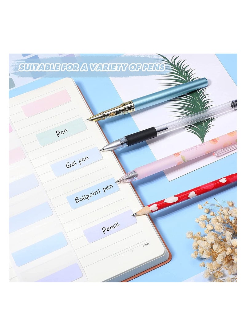 SYOSI Sticky Index Tabs, 420 Pieces Self Adhesive Flag Tabs Writable and Repositionable File Tabs Flags Colored Reading Tabs Page Markers for Binder, Book, Paper, Note, Filer Folder, 3 Sizes - Image 5