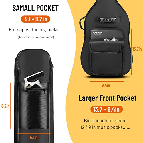 CAHAYA Bass Guitar Bag Gig Bag 0.3in Padding Black Padded Backpack Soft Electric Bass Case CY0222 - Image 5
