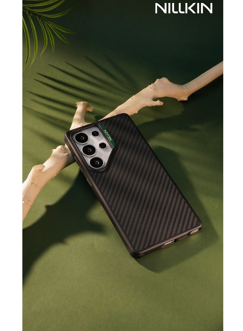 Nillkin MagSafe Compatible Carbon Fiber Kevlar Case for Galaxy S25 Series – 1500D Military-Grade Protection, Raised Camera Guard, Shockproof Airbag Corners, TPU Hybrid Frame - Image 4