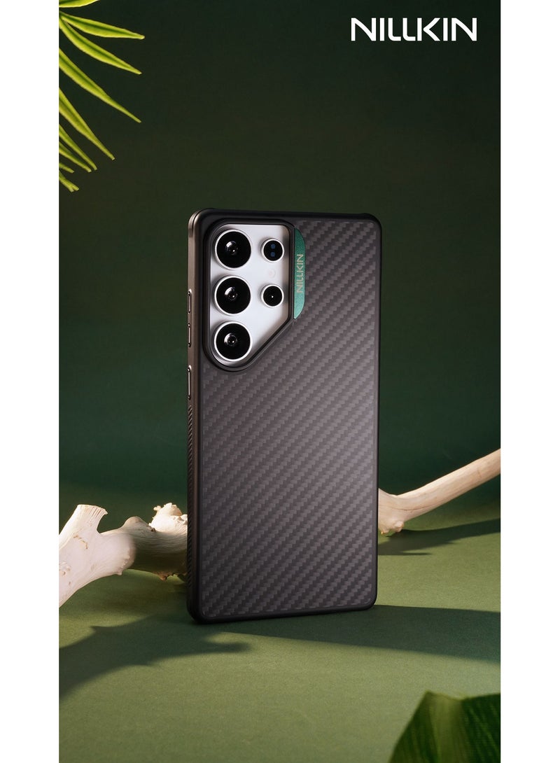 Nillkin MagSafe Compatible Carbon Fiber Kevlar Case for Galaxy S25 Series – 1500D Military-Grade Protection, Raised Camera Guard, Shockproof Airbag Corners, TPU Hybrid Frame - Image 3