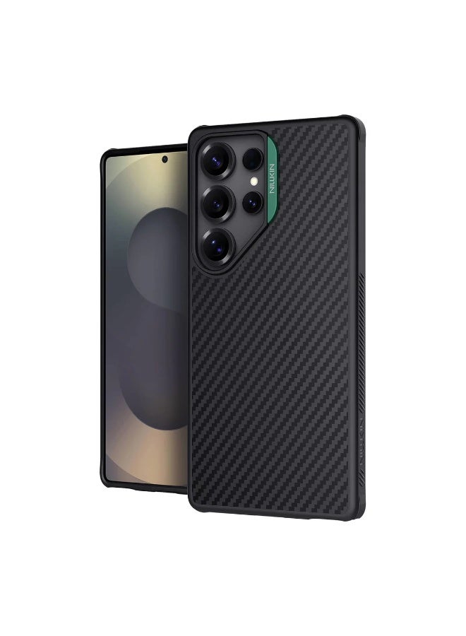 Nillkin MagSafe Compatible Carbon Fiber Kevlar Case for Galaxy S25 Series – 1500D Military-Grade Protection, Raised Camera Guard, Shockproof Airbag Corners, TPU Hybrid Frame - Image 1