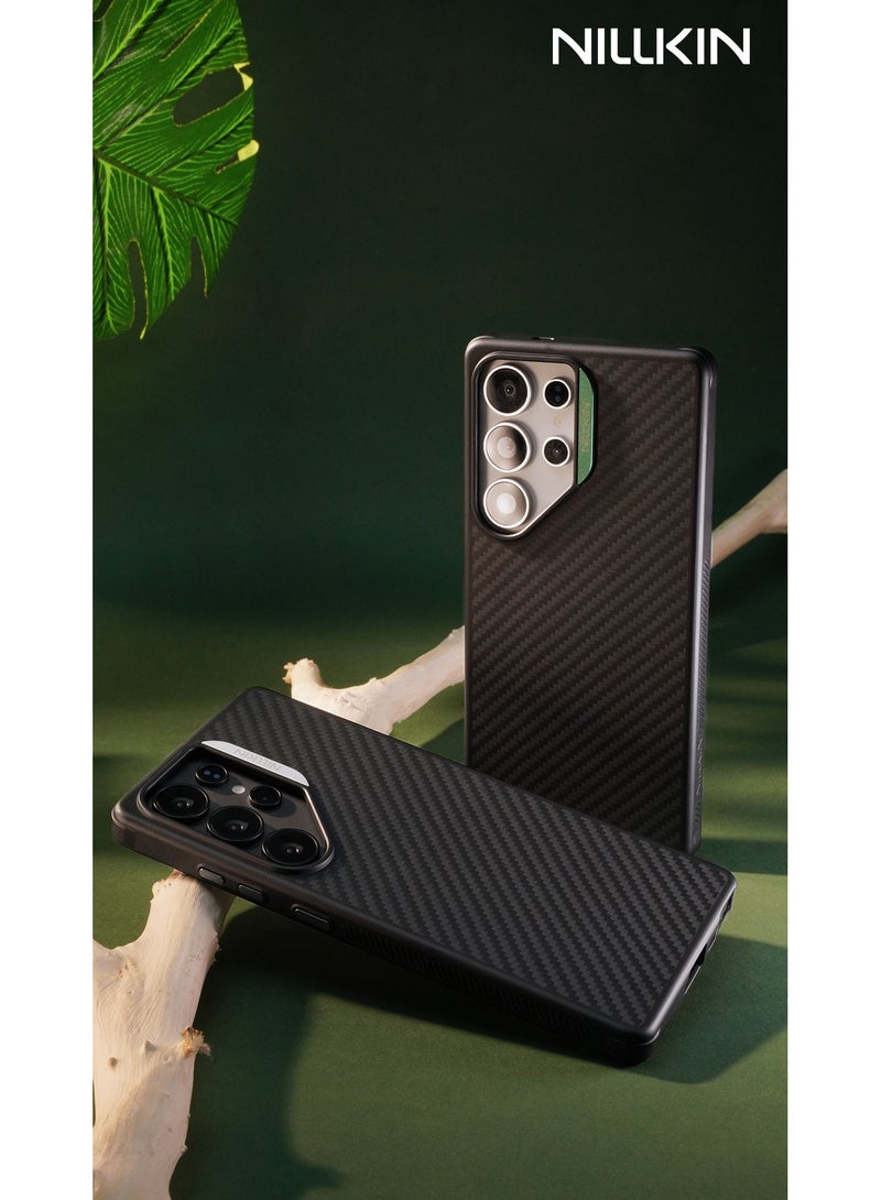 Nillkin MagSafe Compatible Carbon Fiber Kevlar Case for Galaxy S25 Series – 1500D Military-Grade Protection, Raised Camera Guard, Shockproof Airbag Corners, TPU Hybrid Frame - Image 5