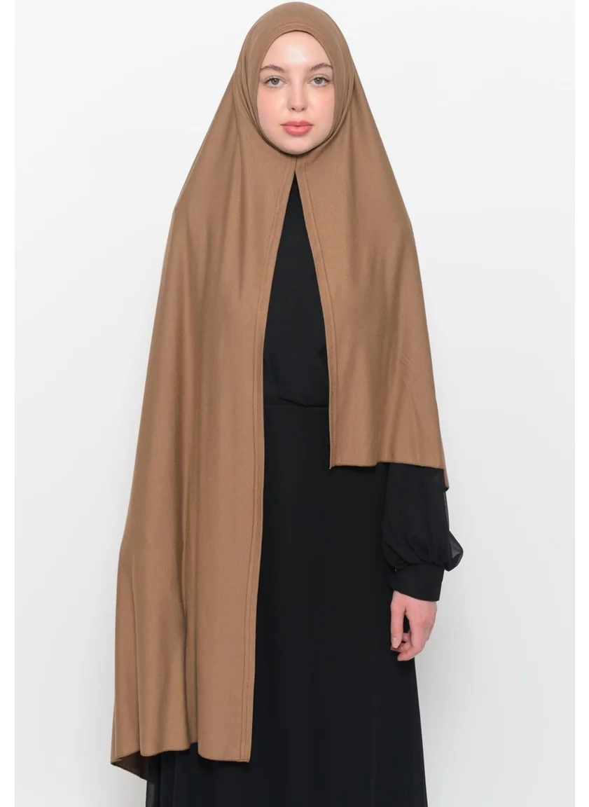 التوبة Ready Practical Interlocking Luxury Organic Plain Combed Cotton Shawl Cross Aligned - Chocolate