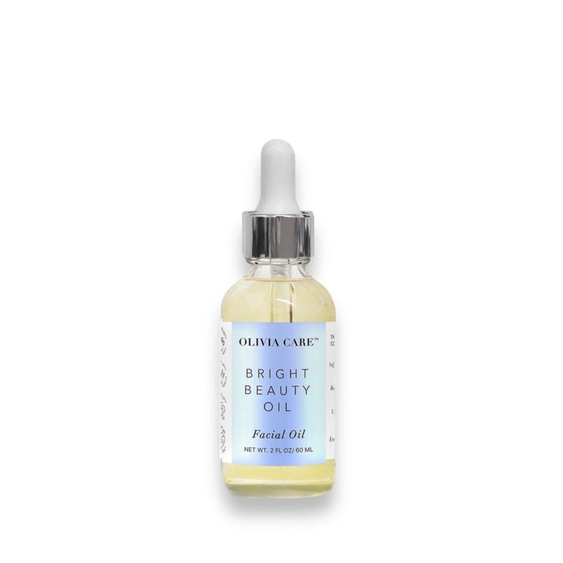 Olivia Care Facial Oil Jojoba Safflower Vitamin E Lemon Essential Oil All Natural Brightening Calming Antiaging Antioxidants Remove Wrinkles