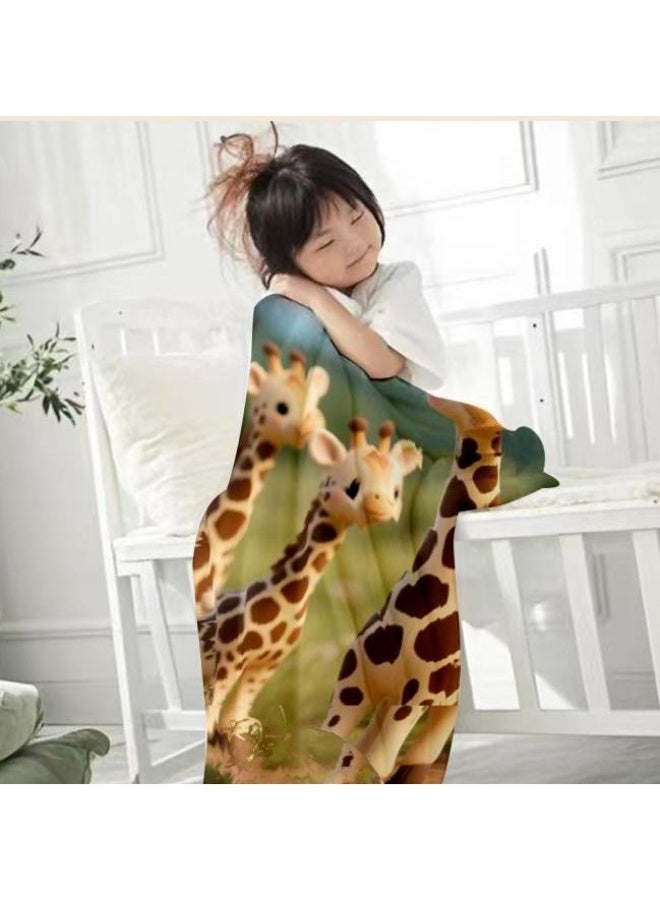 general Baby and children's cartoon flannel thin blanket (warm and comfortable, suitable for sleep, game use) 70cm*100cm - Image 1
