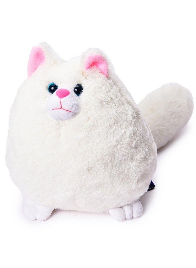 Webby Plush Cute And Adorable Fat Fluffy Glitter Eye Cat Soft Toys For Kids  - Image 1