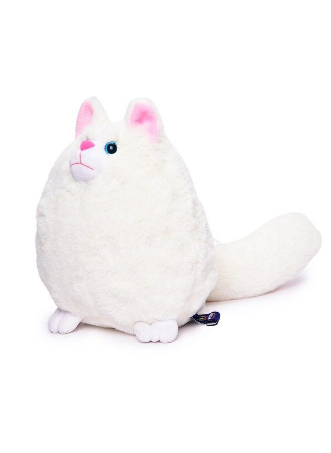 Webby Plush Cute And Adorable Fat Fluffy Glitter Eye Cat Soft Toys For Kids  - Image 4