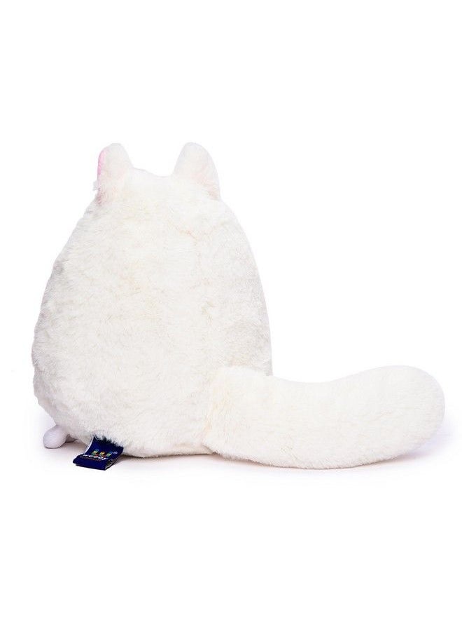 Webby Plush Cute And Adorable Fat Fluffy Glitter Eye Cat Soft Toys For Kids  - Image 5