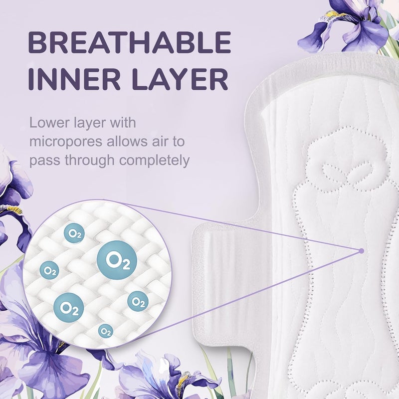 Kokoshi Premium Japanese Sanitary Pads for Women – 300mm, 8pcs | Ultra-Thin, Ultra-Soft, Odor-Control, Hypoallergenic Night Pads for Sensitive Skin (Heavy Nights) - Image 4