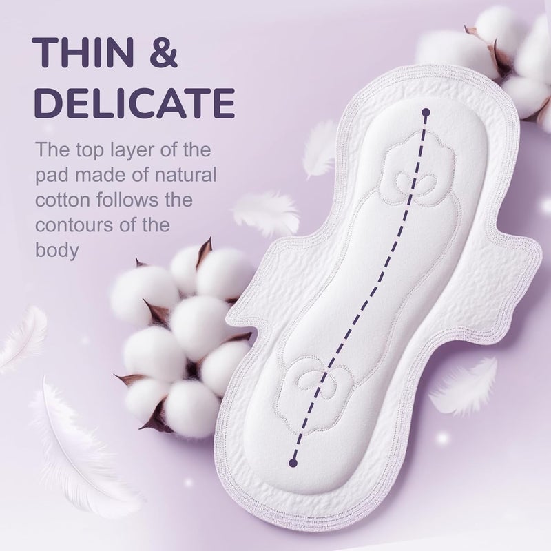 Kokoshi Premium Japanese Sanitary Pads for Women – 300mm, 8pcs | Ultra-Thin, Ultra-Soft, Odor-Control, Hypoallergenic Night Pads for Sensitive Skin (Heavy Nights) - Image 3