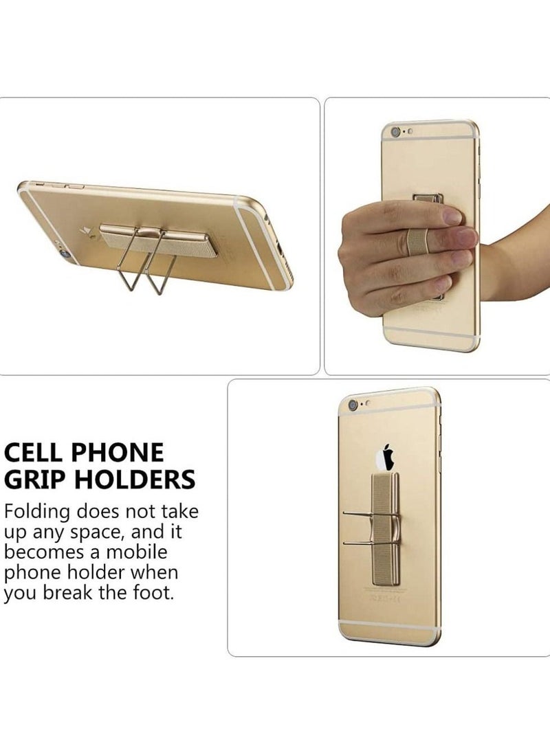 4pcs Elastic Finger Mount for Phone Mobile Phone Grip Holder for Smartphones Tablets (Random Color) - Image 2