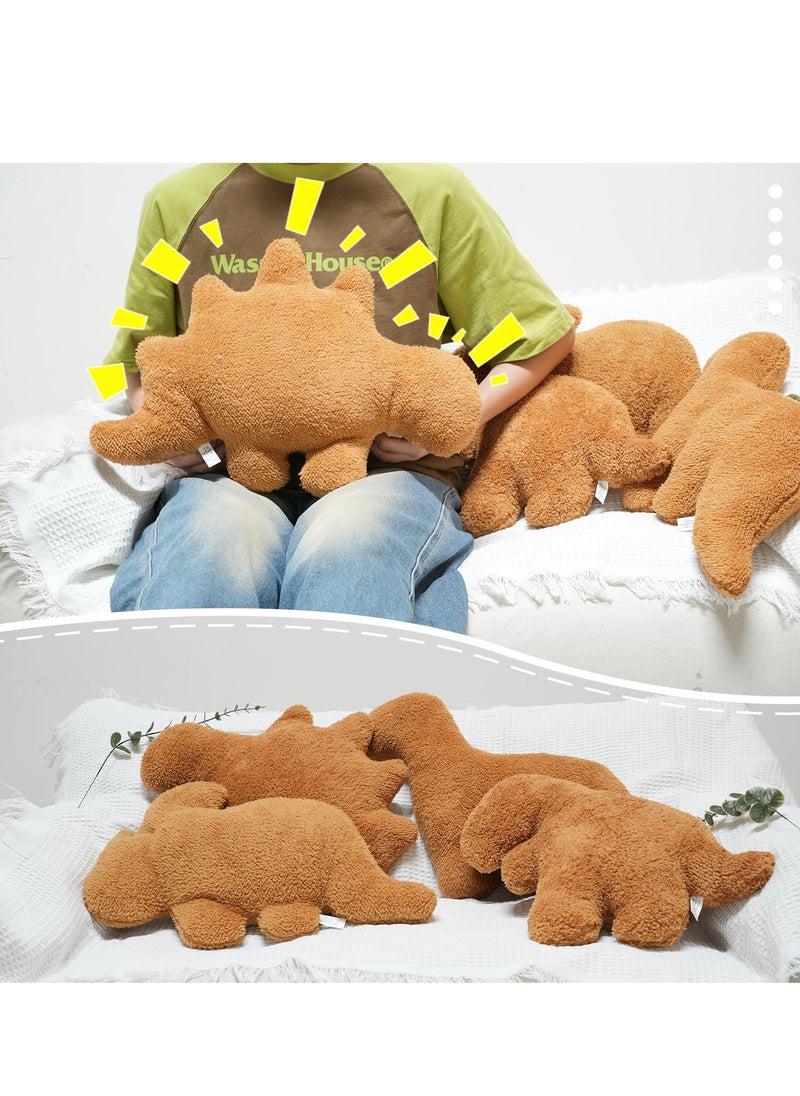 MIXDE Dino Nugget Plush,Dino Nugget Pillow Stuffed Toy, Funny Dino Chicken Nuggets Pillow Gifts for Kids Adults Girlfriend Birthday  - Image 4