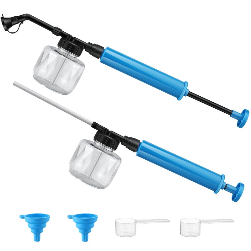 Qualirey Diatomaceous Earth Duster 250ml Garden Powder Applicator Dispenser Bulb Duster Sprayer Home Powder Applicator Puffer Sprayer for Multi Purpose Indoor OutdoorBlue2 Pack - Image 2