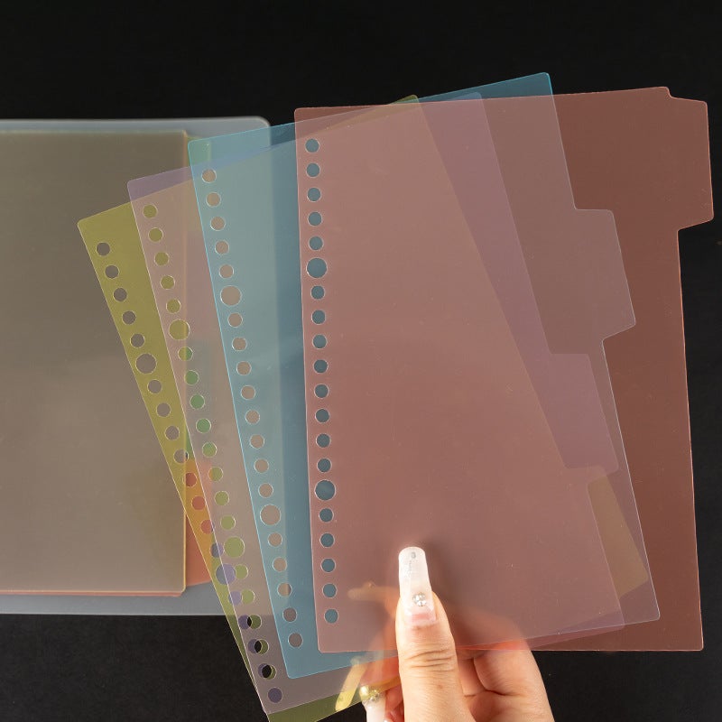Loose-Leaf Paper A4 B5 A5 Plastic Paper 26 Holes 20 Holes 30 Holes Classification Index Page - Image 2