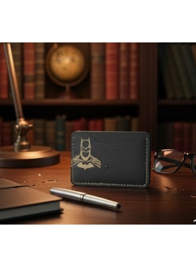 Batman-themed card and cash wallet - black - (2 pieces) - Image 5