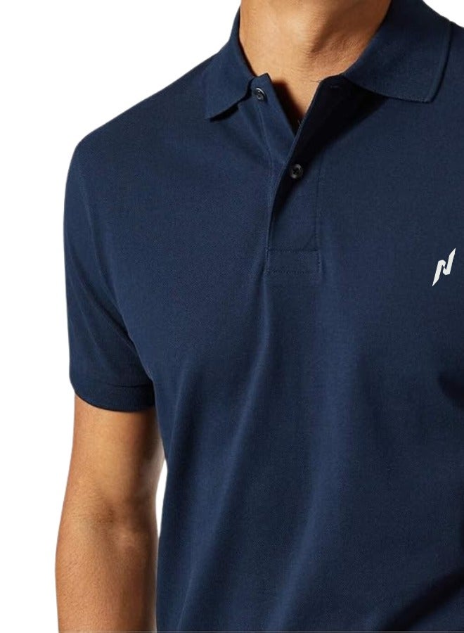 Lux Nitro Men's Solid Regular Fit T-Shirt | Blue | Color Shade May Vary - Image 2