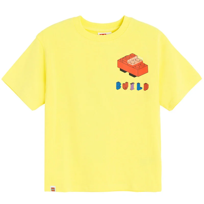 Cool Club by SMYK YELLOW COTTON T-SHIRT S/S