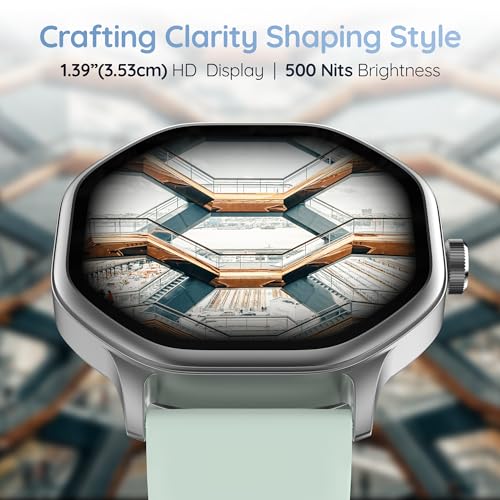 Pebble Hive Octa Display Smartwatch | BT Calling | Functional Rotating Crown | Multi Sports Modes | Sleep Monitoring | Health Suite | Customizable Watch Faces | in-Built Games & World Clock - Green - Image 4