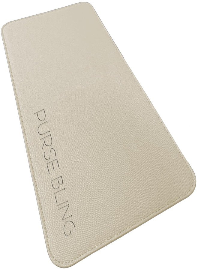 Purse Bling قاعدة تشكيل حقيبة Purse Bling Neverfull GM، أداة تشكيل الحقائب لحقائب LV Neverfull وغيرها من حقائب LV، مصنوعة من الجلد النباتي (بيج، GM) - Image 1