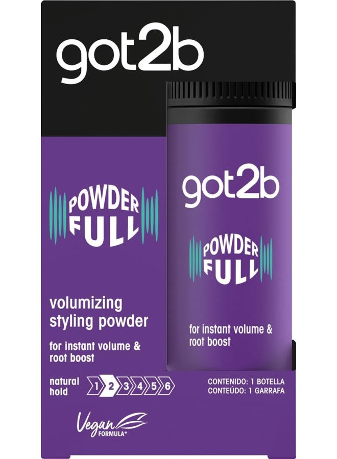 Got2b Schwarzkopf Powder'ful Unisex Root Hair Styling Powder, For Instant Volume and Root Boost, Vegan, 10g - Image 1