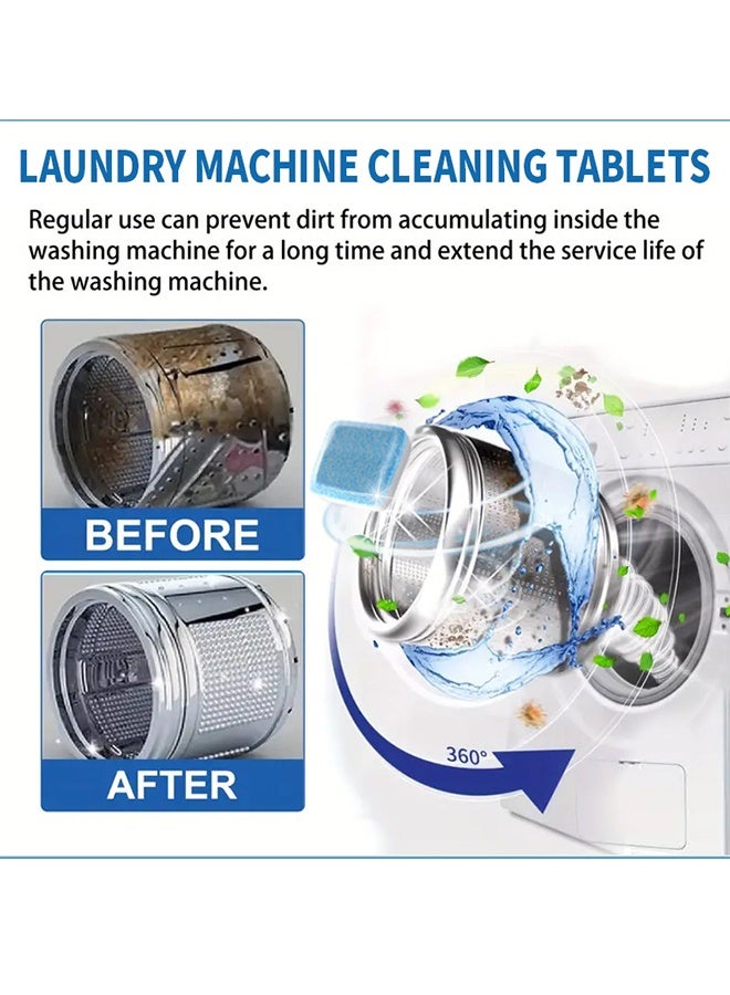 مايبهو أقراص منظف الغسالة - أقراص التنظيف العميق للتحميل الأمامي وغسالات التحميل العلوي Inc. HE, مزيل العفن, مزيل الترسبات للأسطوانة وحوض الغسيل, آمن للصرف الصحي - Image 3