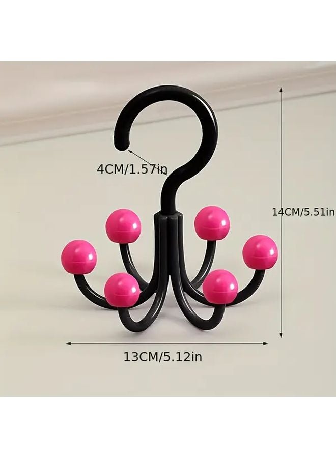 مشطاف مشمش دوار خطافات متعددة الوظائف لتوفير المساحة في خزانة الملابس وحمام المهجع - Image 4