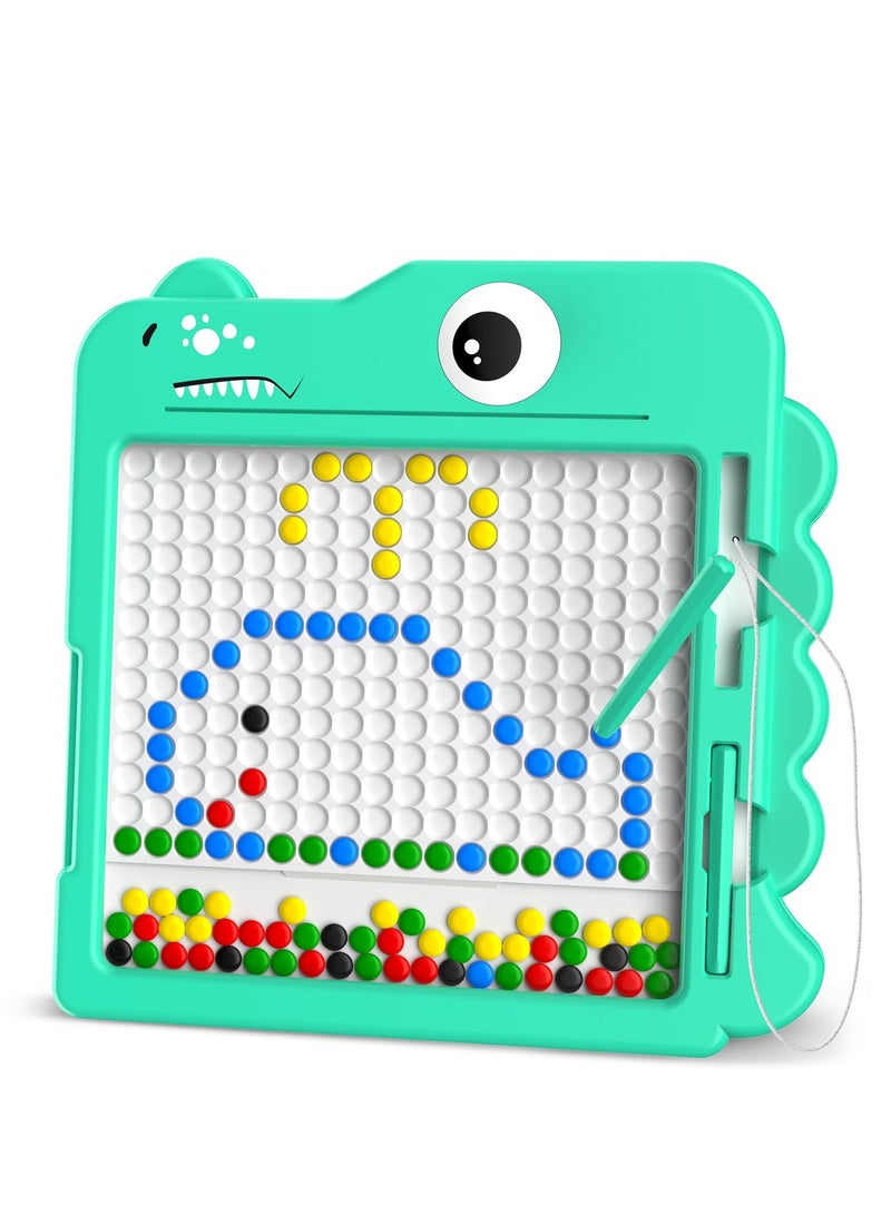 Fanski Magnetic Drawing Board for Toddlers and Kids Ages 4-8,Large Magnetic Dot Art Board with Two Pens and Beads,Doodle Board Montessori Educational Preschool Toy - Image 1