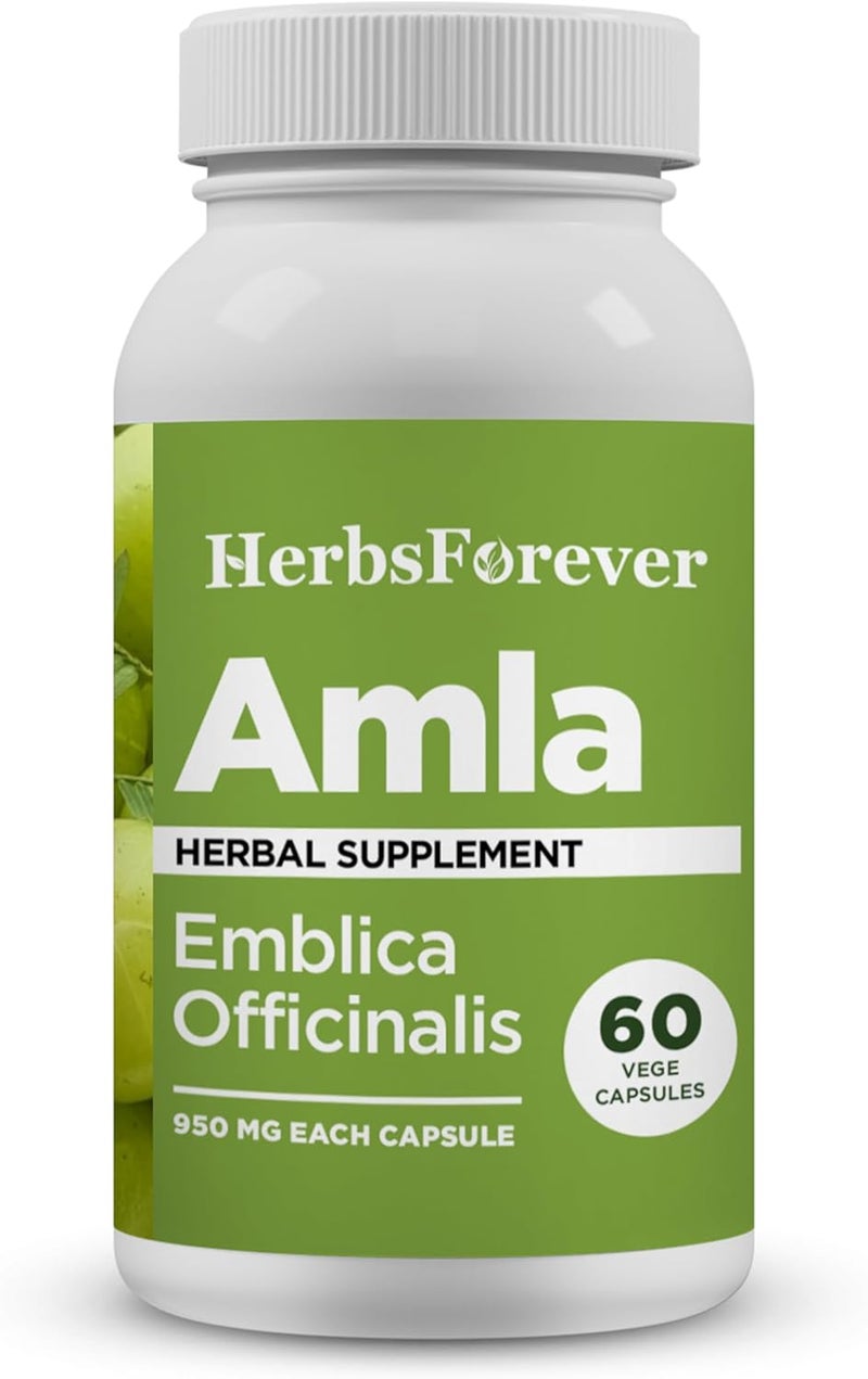 Herbsforever Amla Herbal Supplement Capsules for Adults - Image 1