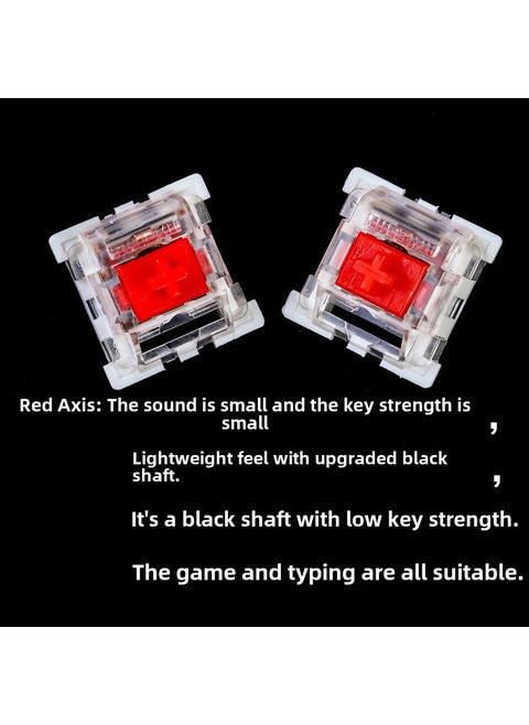 Mechanical Keyboard Switches Multicolor Hotswap Gault Red Axis