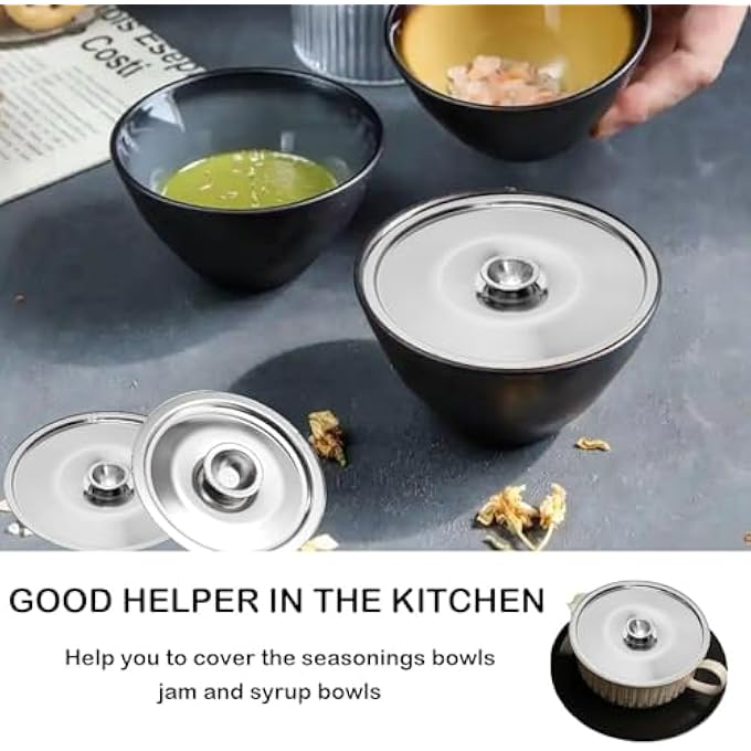 KASTWAVE Universal Pot Lid Great Stainless Steel 2Pack 12Cm  47 Inch Replacement Cover For Small Milk Pots Mini Saucepans Skillets And Serving Bowls  Durable Cookware Accessories - Image 5