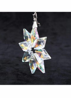 KASTWAVE Car Rear View Hanging Snowflake Crystal Mirror Pendant  - Image 4