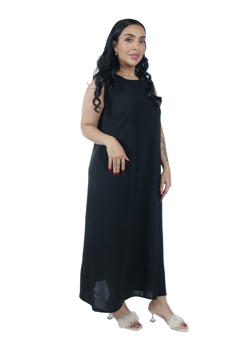Generic Black Abaya Dress and Lining  - Image 1