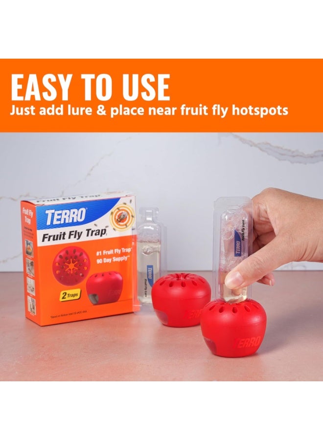 Terro فخ ذبابة الفاكهة تيررو 4 فخاخ + 180 يوم من إمدادات الطعم - Image 4