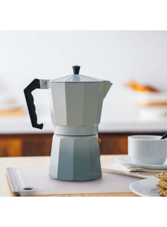 دانوب هوم Danube Home Java Coffee Maker- 6Cups,300Ml | Aluminum,Stanless Steel Coffee Maker | Coffee Pot For Home Kitchen Dining - White