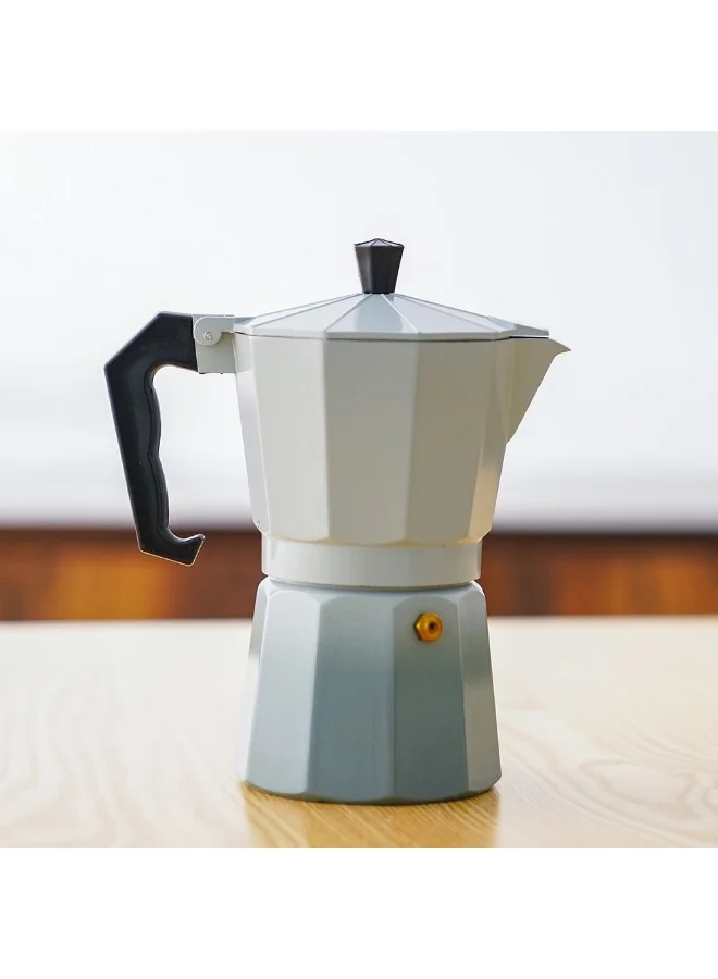 دانوب هوم Danube Home Java Coffee Maker- 6Cups,300Ml | Aluminum,Stanless Steel Coffee Maker | Coffee Pot For Home Kitchen Dining - White