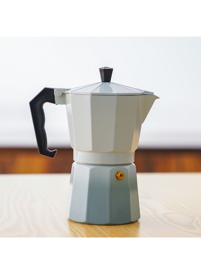 DANUBE HOME Danube Home Java Coffee Maker- 6Cups,300Ml | Aluminum,Stanless Steel Coffee Maker | Coffee Pot For Home Kitchen Dining - White - Image 2